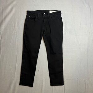 Rag and Bone Dre Low‎ Rise Slim Boyfriend Jeans Size 27 No Fade Black